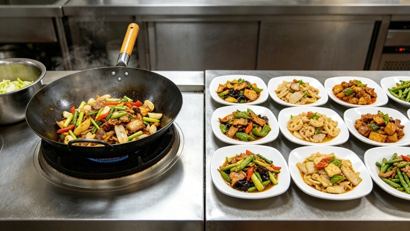 肴小郎速冻半成品菜与现炒菜对比 餐饮出餐方式参考