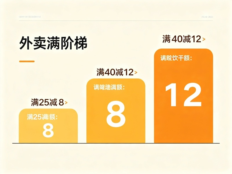 外卖满减阶梯设置示例 肴小郎餐饮干货 外卖满减阶梯设置示例