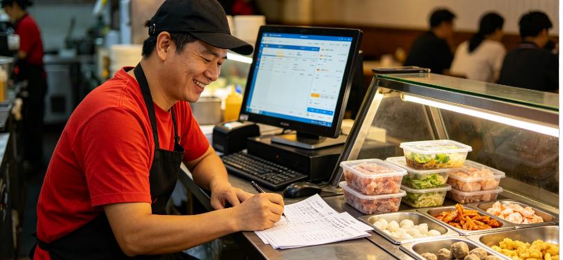 外卖店用速冻半成品菜能赚多少钱？1笔实账算清