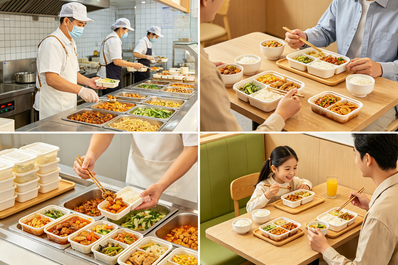 料理方便菜多场景应用 肴小郎渠道适配 料理方便菜多场景应用展示